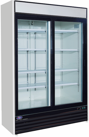 VALPRO TWO SLIDING GLASS DOOR MERCHANDISER REFRIGERATOR – 48 CU. FT. image 0