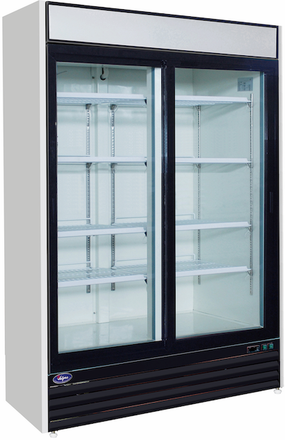 VALPRO TWO SLIDING GLASS DOOR MERCHANDISER REFRIGERATOR – 48 CU. FT. image 0