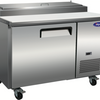 VALPRO 47″ ONE DOOR PIZZA PREP TABLE REFRIGERATOR image 1