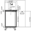 VPBD4-2 – VALPRO DIRECT DRAW BEER DISPENSER 73″ – 2 TOWERS – 4 TAPS image 1