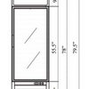 Glass Single Door Merchandiser Freezer | 23 cu. ft. image 2