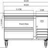 VALPRO 50″ REFRIGERATED CHEF BASE image 1