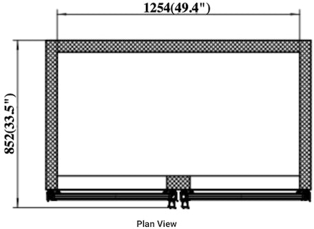 VALPRO TWO SWING FULL GLASS DOOR MERCHANDISER FREEZER – 48 CU. FT. image 3