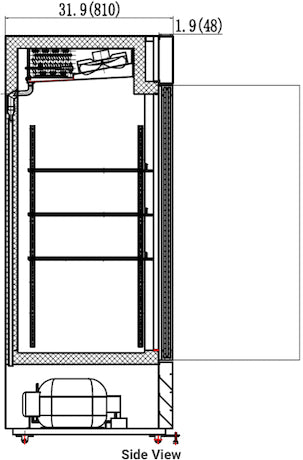 VALPRO TWO SWING GLASS DOOR MERCHANDISER FREEZER – 48 CU. FT. image 1