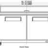 VALPRO 61″ MEGA-TOP SANDWICH / SALAD FOOD PREP TABLE REFRIGERATOR image 2