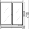 VALPRO TWO SWING GLASS DOOR MERCHANDISER FREEZER – 48 CU. FT. image 2