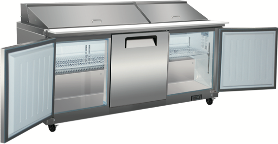 Valpro 72″ Mega-Top Sandwich/Salad Food Prep Table Refrigerator image 1