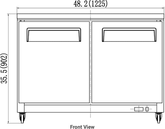 VALPRO 48″ UNDER COUNTER REFRIGERATOR – 12 CU. FT. image 4