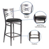 X Back Metal Restaurant Barstool image 0