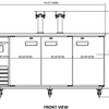 VPBD4-2 – VALPRO DIRECT DRAW BEER DISPENSER 73″ – 2 TOWERS – 4 TAPS image 2