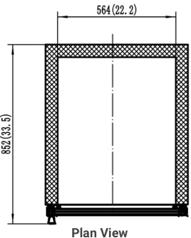 VALPRO SINGLE SWING FULL GLASS DOOR MERCHANDISER FREEZER – 23 CU. FT. image 3