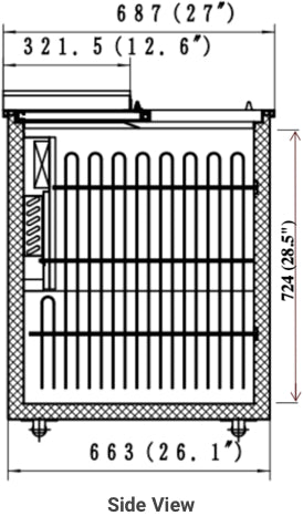 VALPRO 95″ HORIZONTAL BOTTLE COOLER image 1