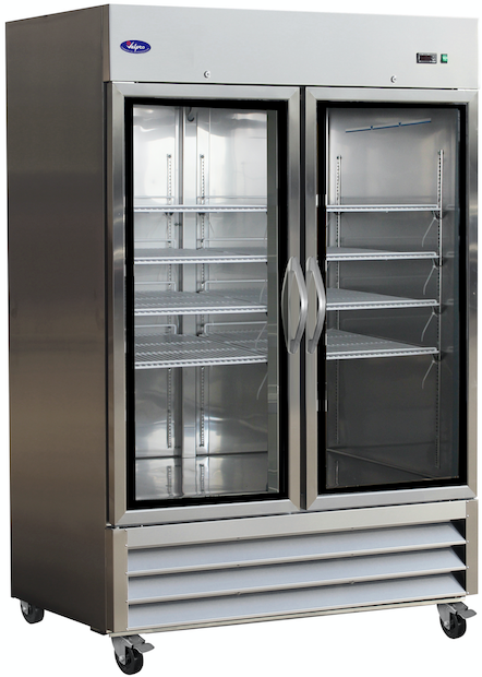 VALPRO TWO GLASS DOOR REACH-IN REFRIGERATOR 49 CU. FT. image 1