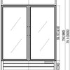 VALPRO TWO SWING GLASS DOOR MERCHANDISER REFRIGERATOR – 48 CU. FT. image 1