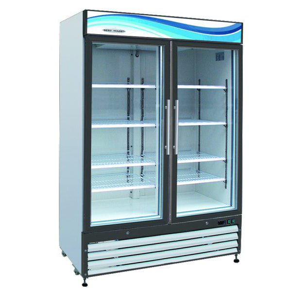 Glass Double Door Merchandiser Refrigerator | 35 cu. ft. image 0