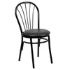 HERCULES Series Fan Back Metal Chair - Vinyl Seat image 3