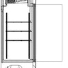 VALPRO SINGLE SWING GLASS DOOR MERCHANDISER REFRIGERATOR – 23 CU. FT. image 2