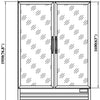 VALPRO TWO SWING FULL GLASS DOOR MERCHANDISER FREEZER – 48 CU. FT. image 1