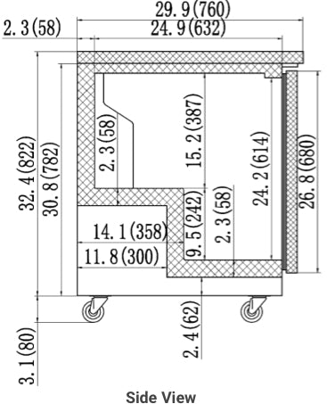 VALPRO 48″ UNDER COUNTER REFRIGERATOR – 12 CU. FT. image 3