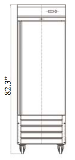 One Door Reach-In Freezer | 19 or 23 cu. ft. image 1