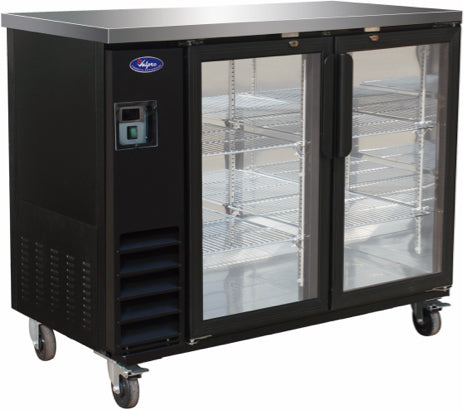 VALPRO 49″ TWO GLASS SWING DOOR BACK BAR COOLER image 0