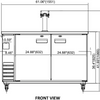 VALPRO DIRECT DRAW BEER DISPENSER 61″ – 1 TOWER – 2 TAPS image 1