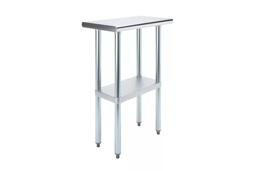 Flat Top Work Tables Stainless Steel/Galvanized Legs/Undershelf image 0