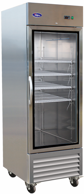 VALPRO SINGLE GLASS DOOR REACH-IN REFRIGERATOR 23 CU. FT. image 0