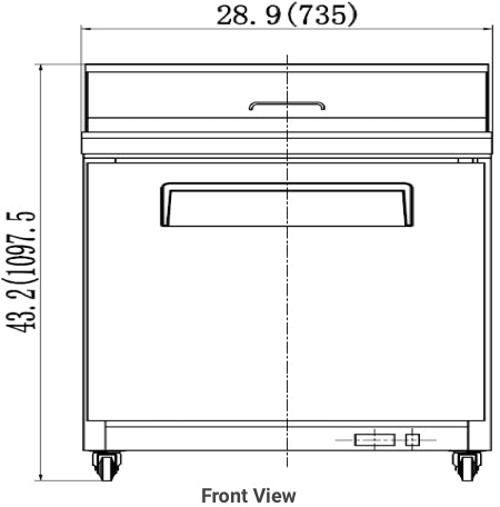 VALPRO 29″ MEGA-TOP SANDWICH / SALAD FOOD PREP TABLE REFRIGERATOR image 4