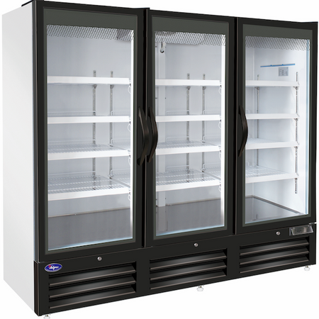VALPRO THREE SWING FULL GLASS DOOR MERCHANDISER REFRIGERATOR – 72 CU. FT. image 0