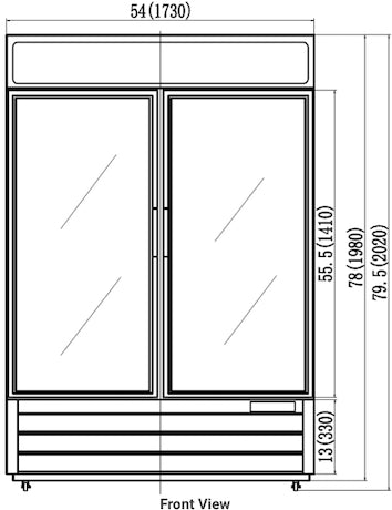 VALPRO TWO SLIDING GLASS DOOR MERCHANDISER REFRIGERATOR – 48 CU. FT. image 3