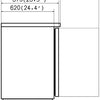 VALPRO 73″ THREE GLASS SWING DOOR BACK BAR COOLER image 1