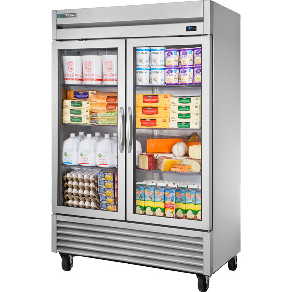 True Reach-In Glass Swing Door Refrigerator with Hydrocarbon Refrigerant~Framed image 0