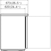 VALPRO 61″ TWO GLASS SWING DOOR BAR BACK COOLER image 2