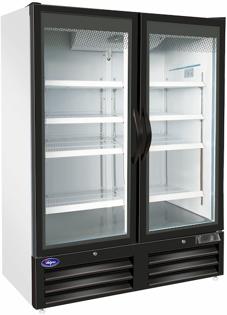 VALPRO TWO SWING FULL GLASS DOOR MERCHANDISER REFRIGERATOR – 48 CU. FT. image 0