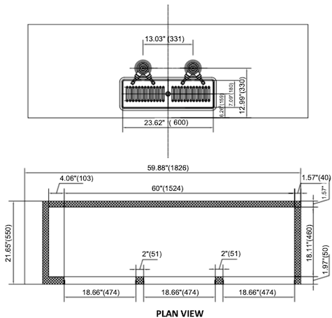 VPBD4-2 – VALPRO DIRECT DRAW BEER DISPENSER 73″ – 2 TOWERS – 4 TAPS image 3