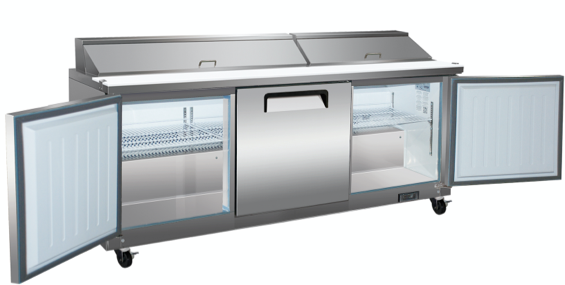 VALPRO 72″ SANDWICH / SALAD FOOD PREP TABLE REFRIGERATOR image 2