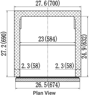 VALPRO 27″ UNDER COUNTER REFRIGERATOR 6.5 CU. FT. image 3