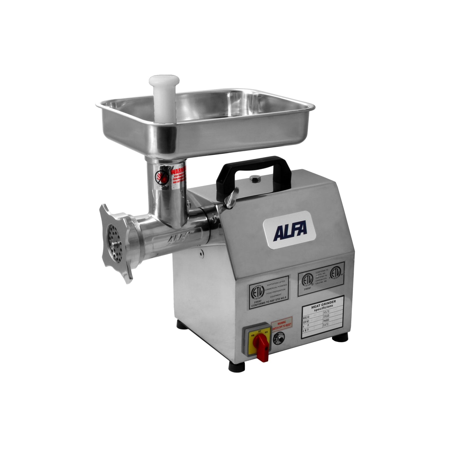 ALFA AMG-12 #12 Meat Grinder 1HP image 0