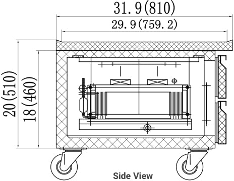 VALPRO 62″ REFRIGERATED CHEF BASE image 2