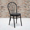 HERCULES Series Fan Back Metal Chair - Vinyl Seat image 0