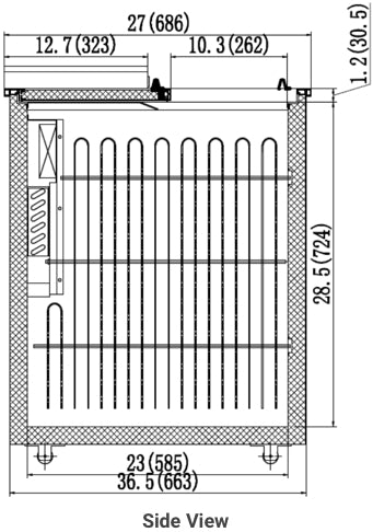 VALPRO 65″ HORIZONTAL BOTTLE COOLER image 1