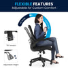 Kelista Desk Chair with Wheels | Swivel Chair with Mid-Back Black Mesh and Leath image 4